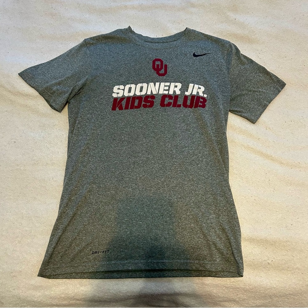 Nike Gray Sooner Jr. Kids Club Tee